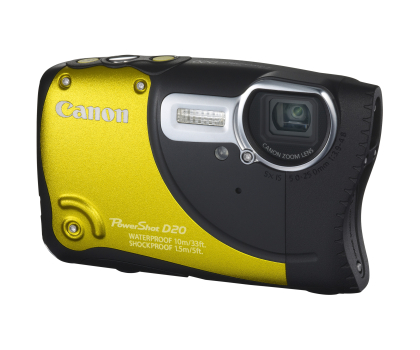 Aparat Canon PowerShot D20 żółty
